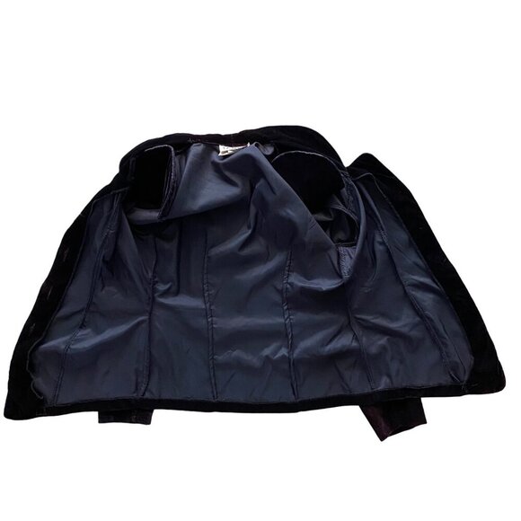 La Belle Black Long Sleeve Button Down Jacket Blazer Size 13 - Picture 11 of 12